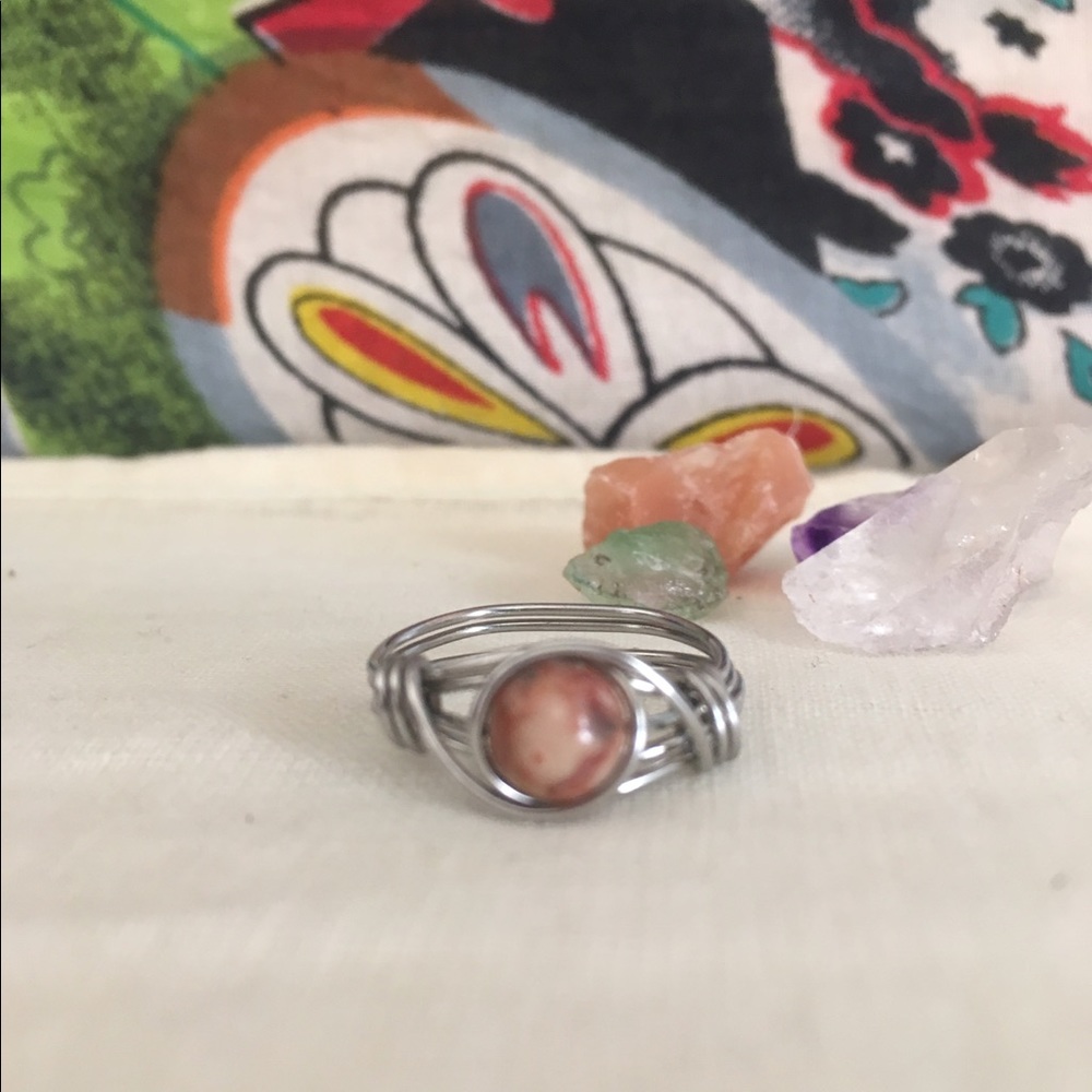 Handmade wire wrapped ring