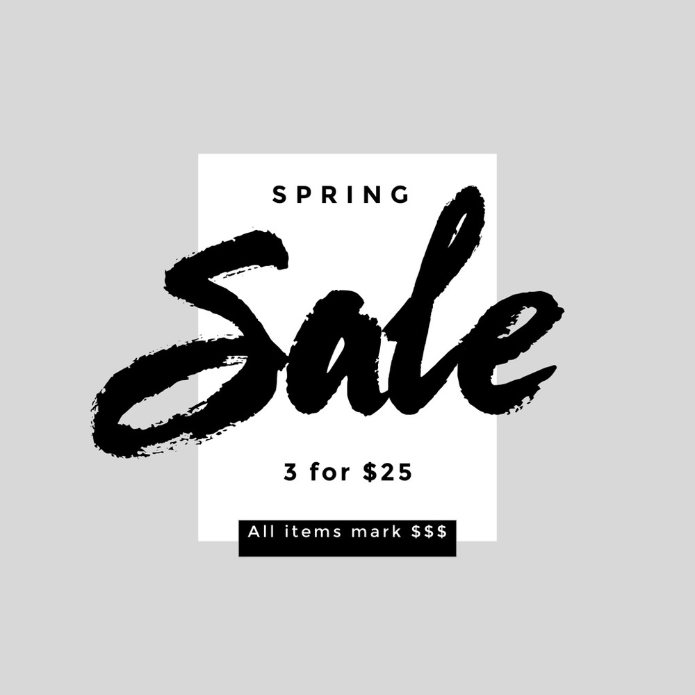 Spring Sale going on till Weekend Holiday Only!!!