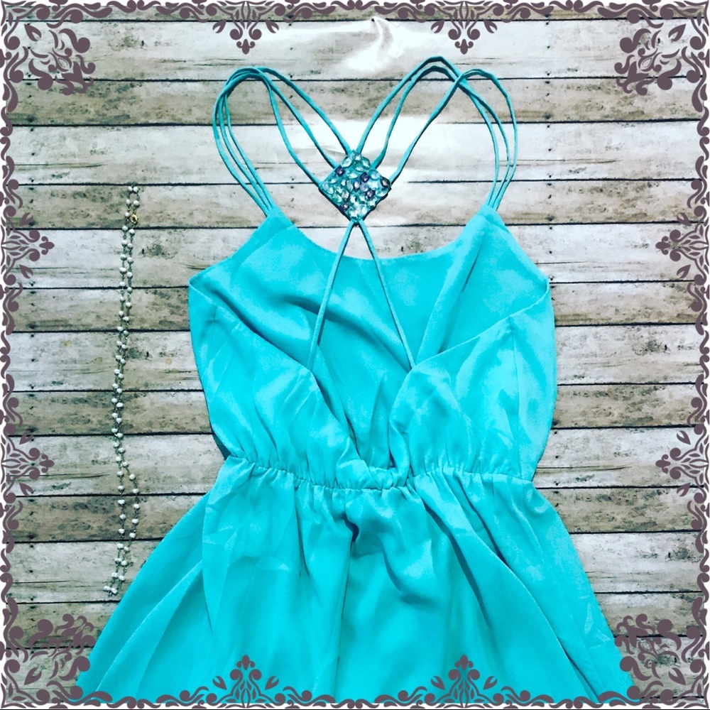 Boutique Mint Jewel Dress