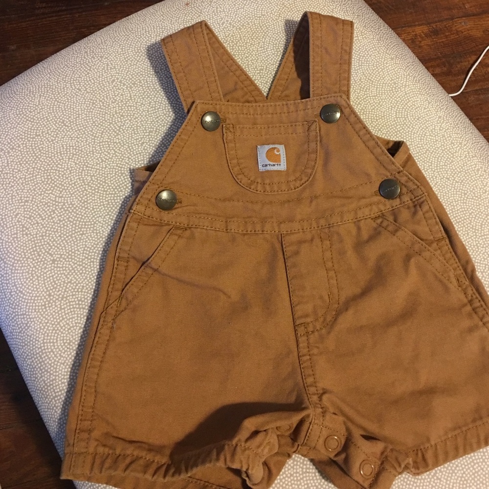 Baby Carhartt short overalls