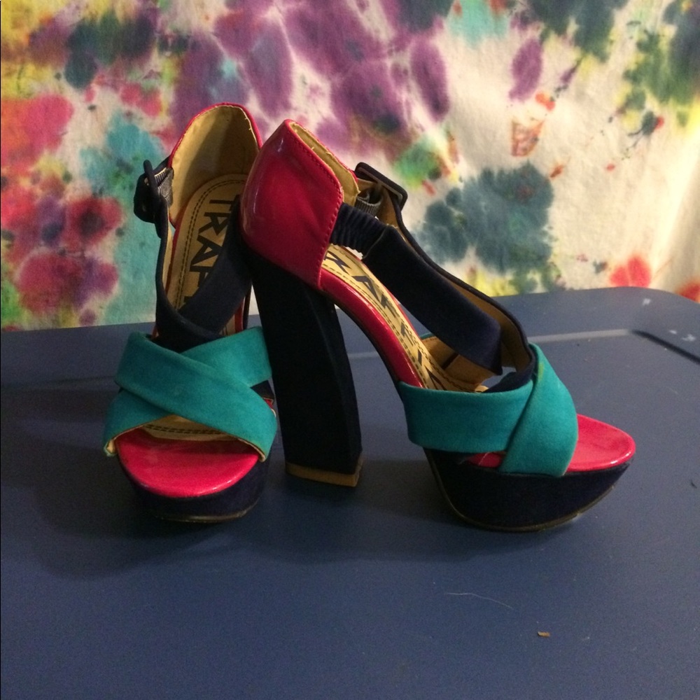 Super colorful and cute high heels