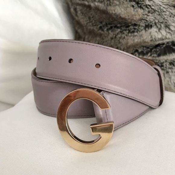 purple gucci belt