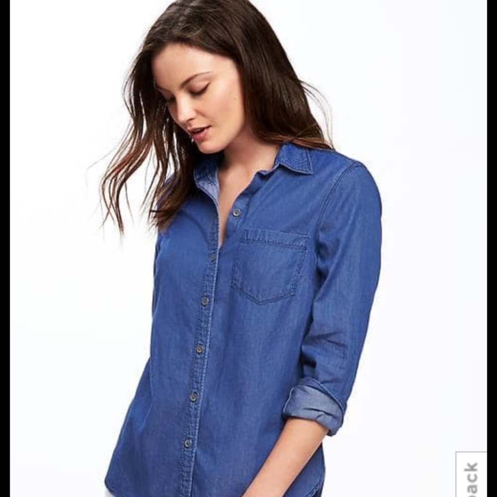 Old Navy classic chambray shirt