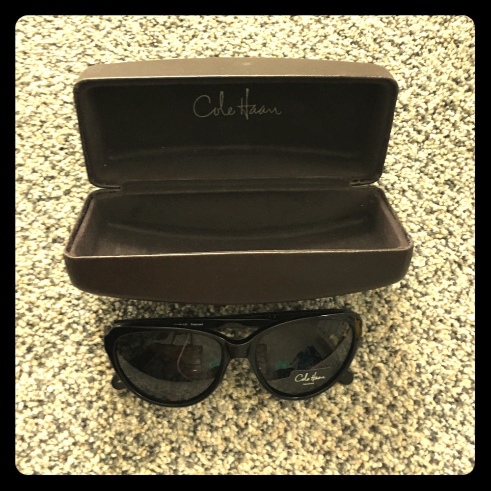 Cole Haan Black Polarized Sunglasses