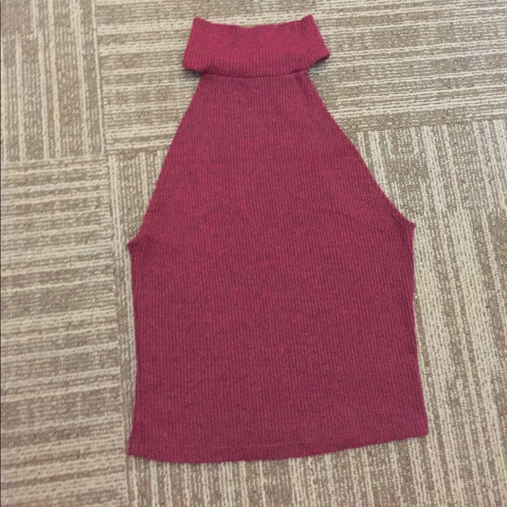 High neck crop top