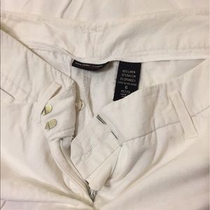 New York and Co white linen pants-size 6 petite