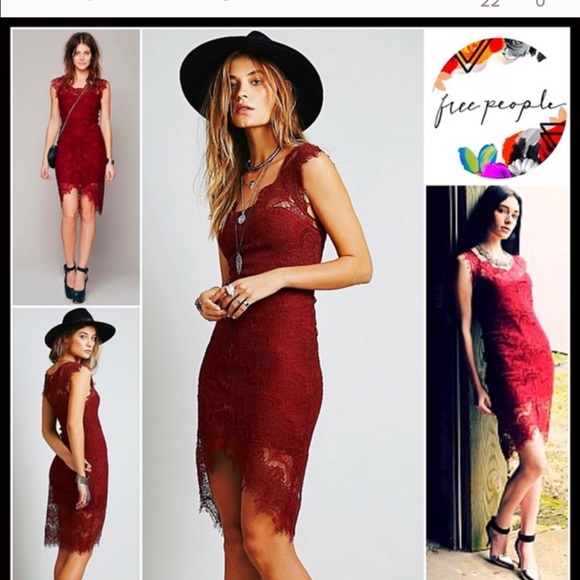 Free People Dresses & Skirts - Free people lacy red dress