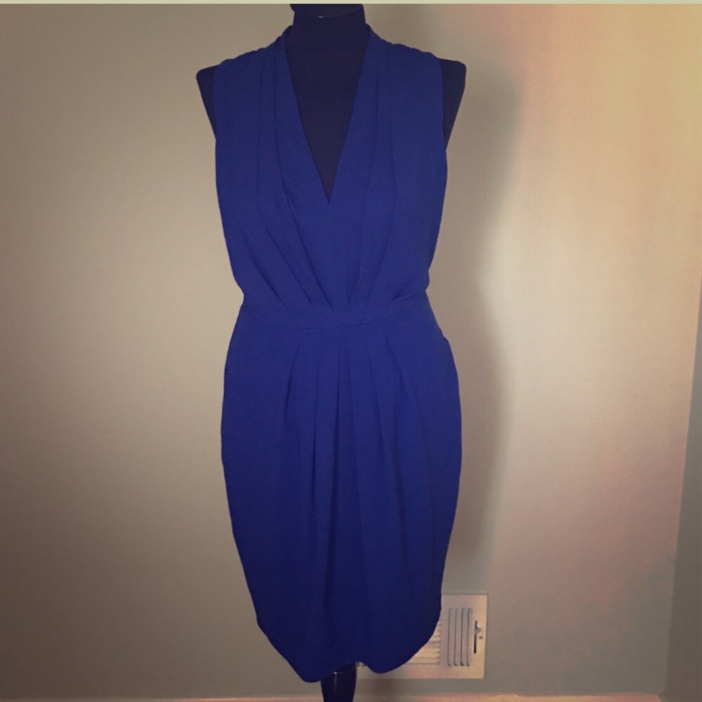 NWOT H&M electric blue fitted dress