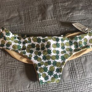 White Pineapple Kona Bikini Bottoms