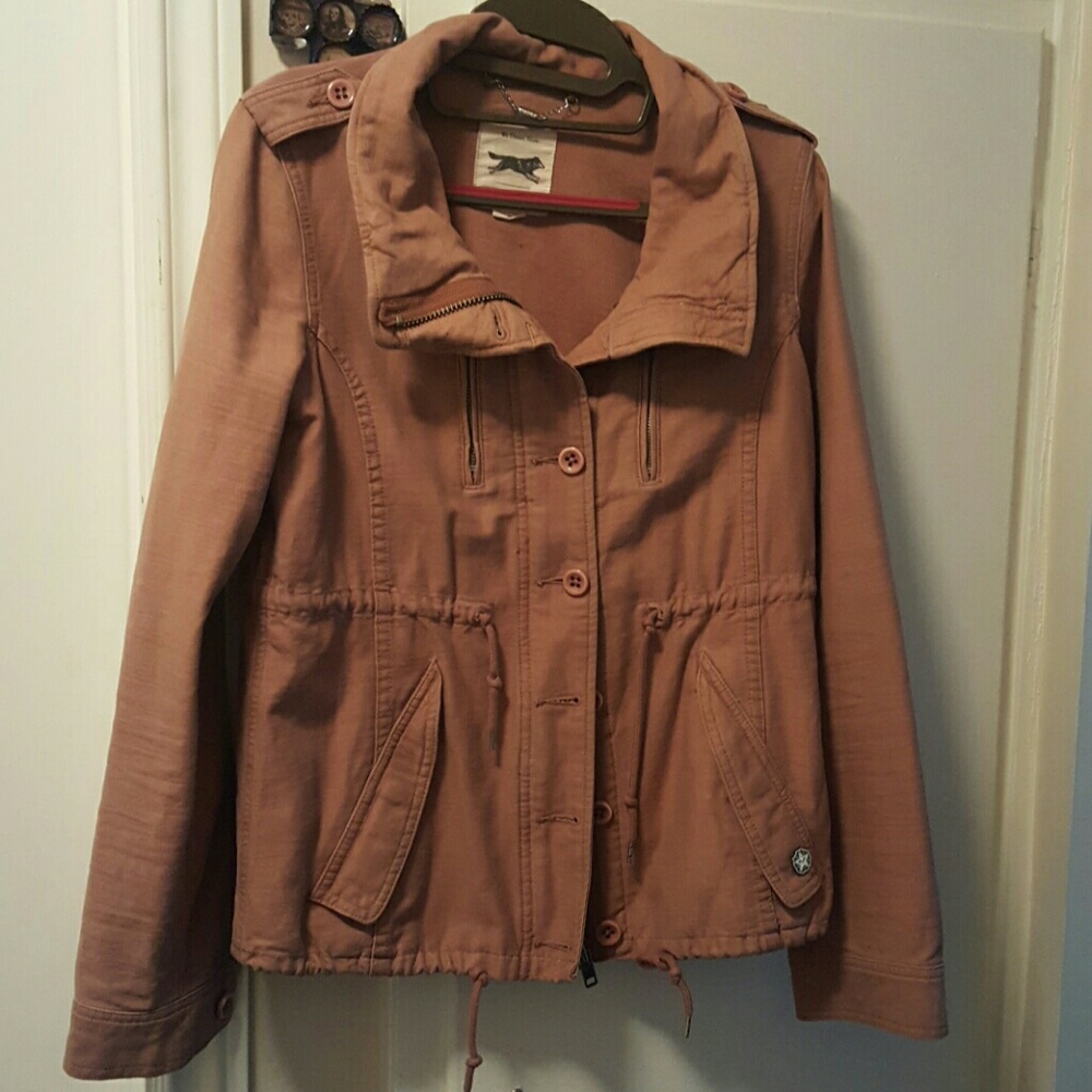 Dusty rose OBEY PROPAGANDA jacket barely worn