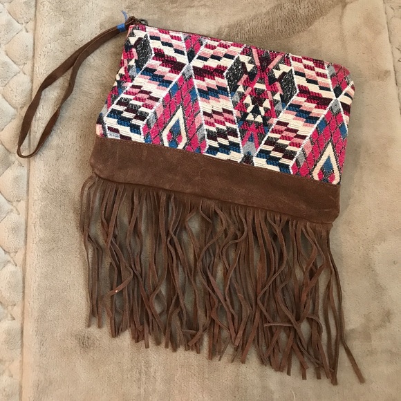 American Eagle Outfitters Handbags - American Eagle fringe wristlet