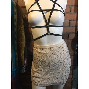 Sequence mid waist mini skirt