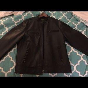 Leather Motorcycle Style Jacket