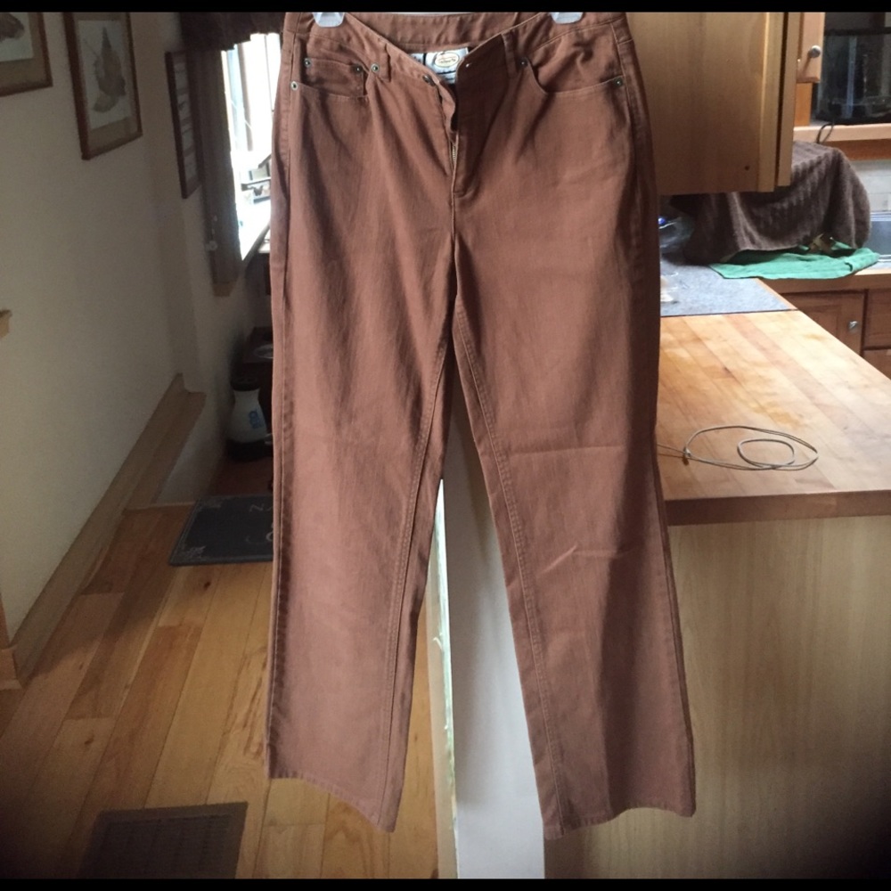 Long brown jeans