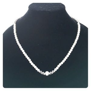 Crystal and Pearl Necklace