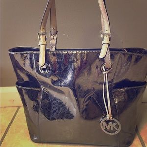 Silver Authentic MK metallic purse