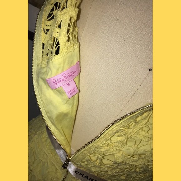 Lilly Pulitzer Yellow Crochet Dress - Picture 5 of 6