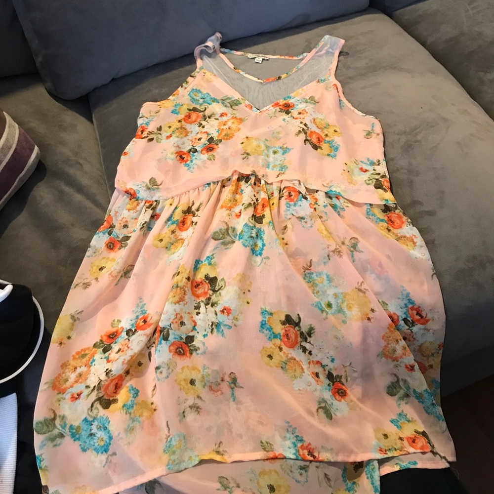 Sheer flower dress
