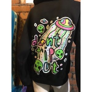 Teen hearts don't trip out alien hoodie