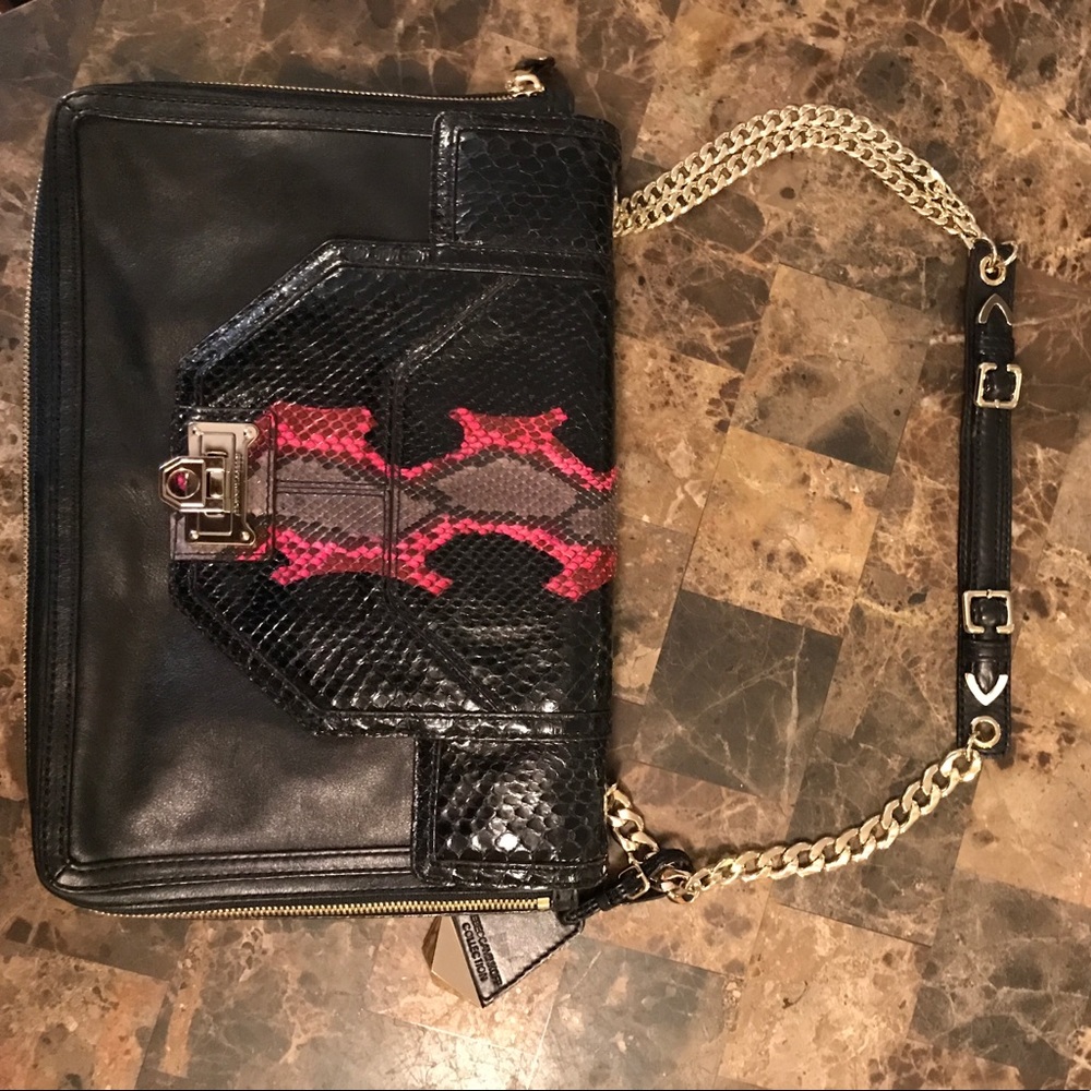 REBECCA MINKOFF Collection Huntington Python Bag