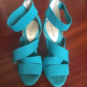 Cute Turquoise High Heels