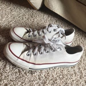 White low-top converse