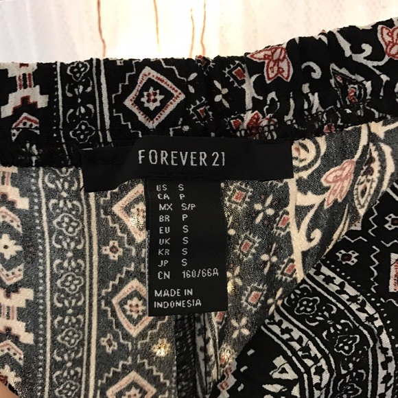 Forever 21 Mixed Print Flare Pants - Picture 5 of 6