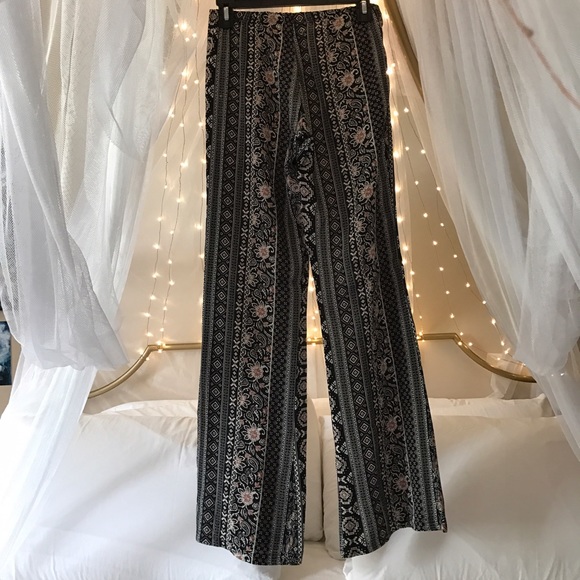 Forever 21 Mixed Print Flare Pants - Picture 6 of 6