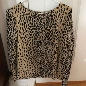 J.Crew Leopard Blouse