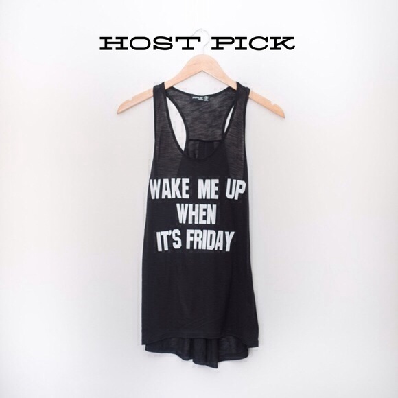 Tops - 🍍SALE!🍍Wake Me Up When It's Friday Tank.