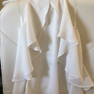 White halter blouse (Wet Seal) size XS.