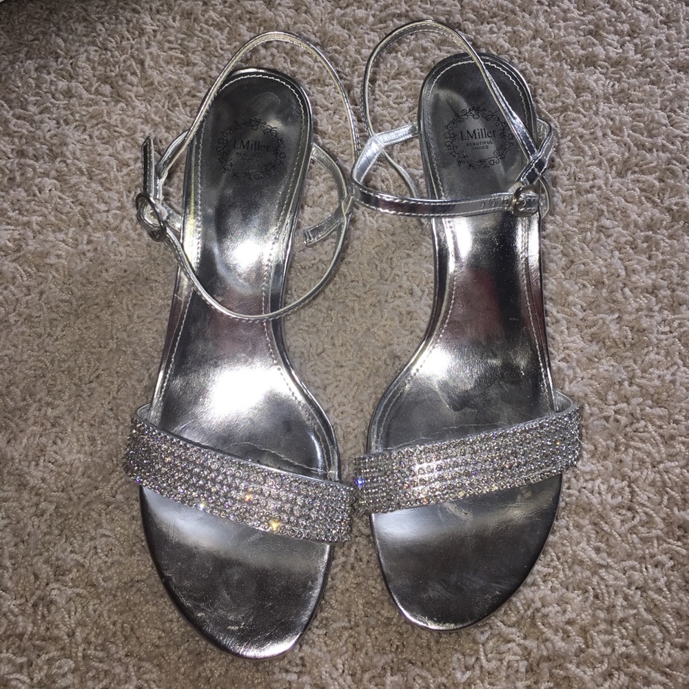 Sparkle strap heels