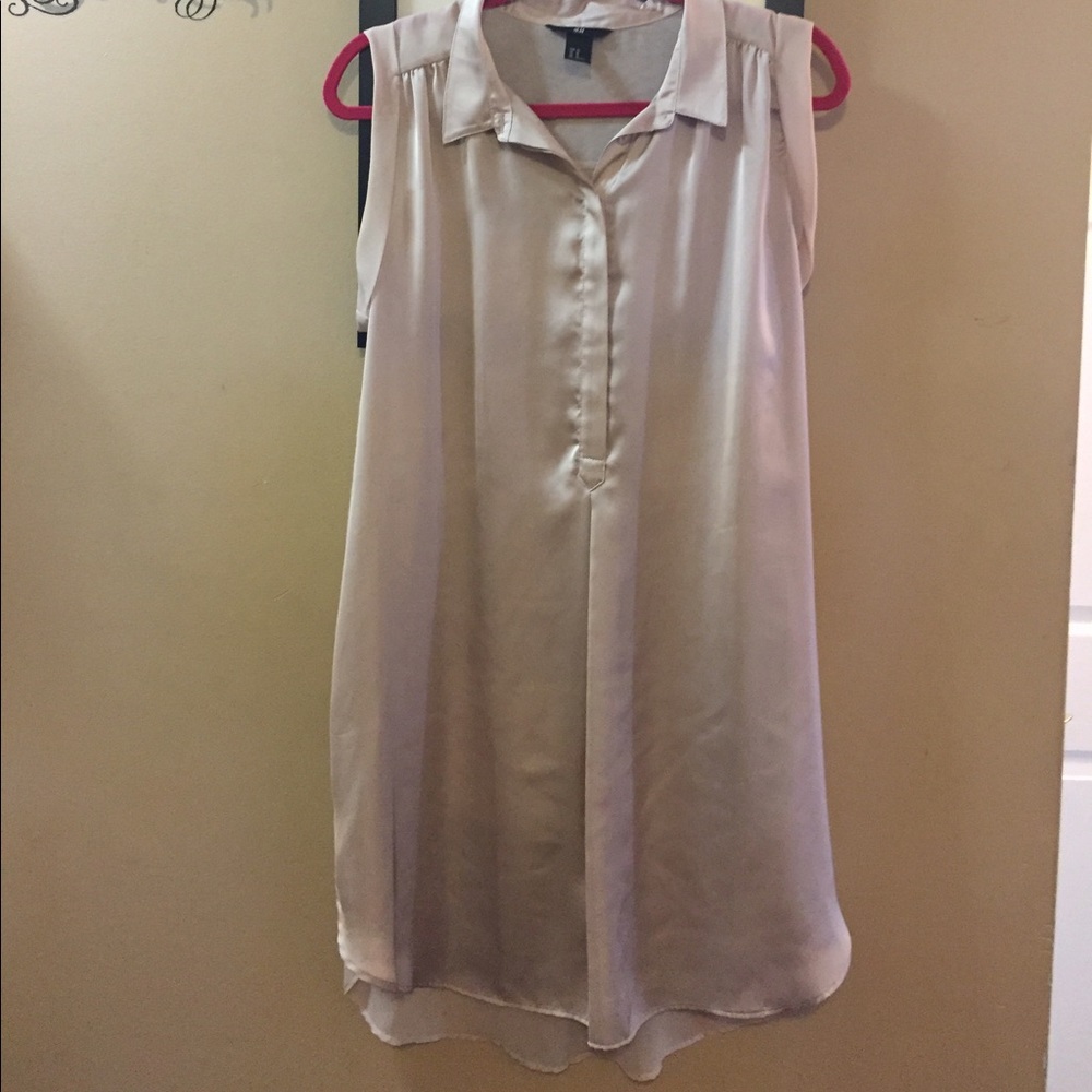 Sheer and silky tunic
