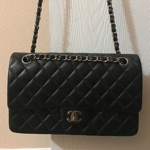 Black Quilted Purse