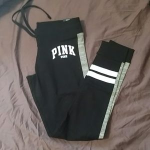 Pink campus leggings