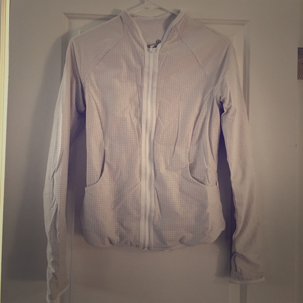 Lulu lemon White Zip Jacket