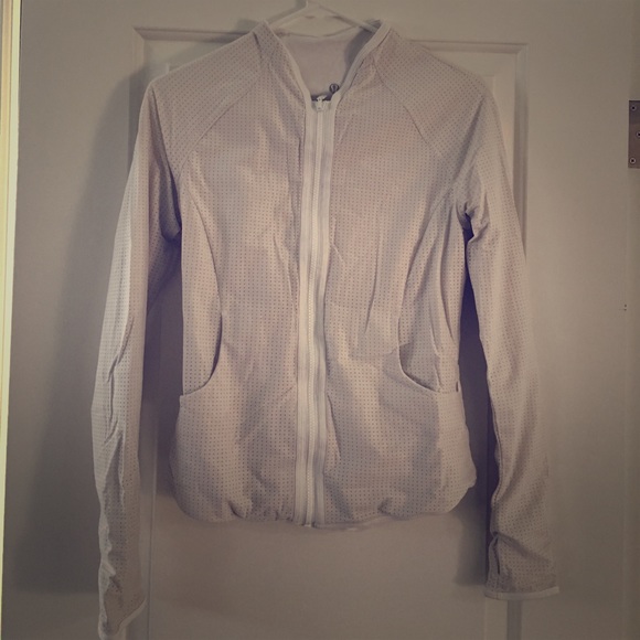 Lulu lemon White Zip Jacket - Picture 1 of 3