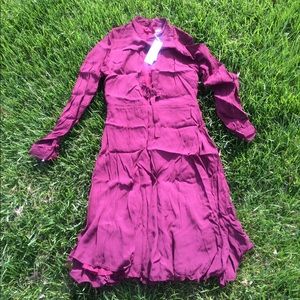 Burgundy dress