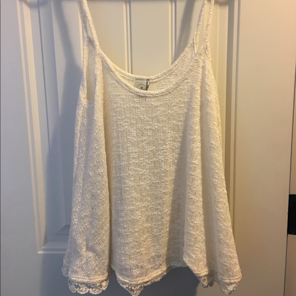 White crochet tank