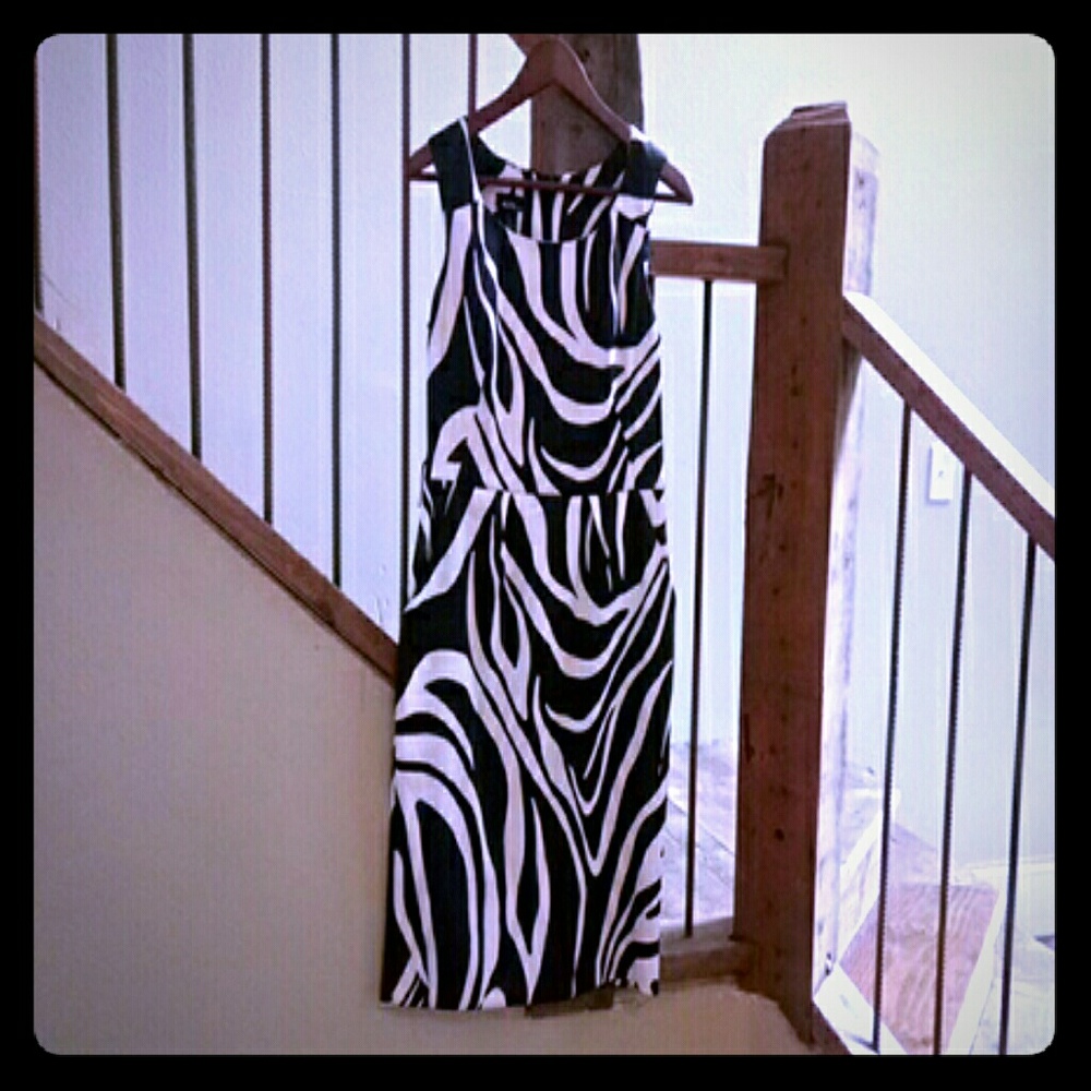 Retro zebra print Dress