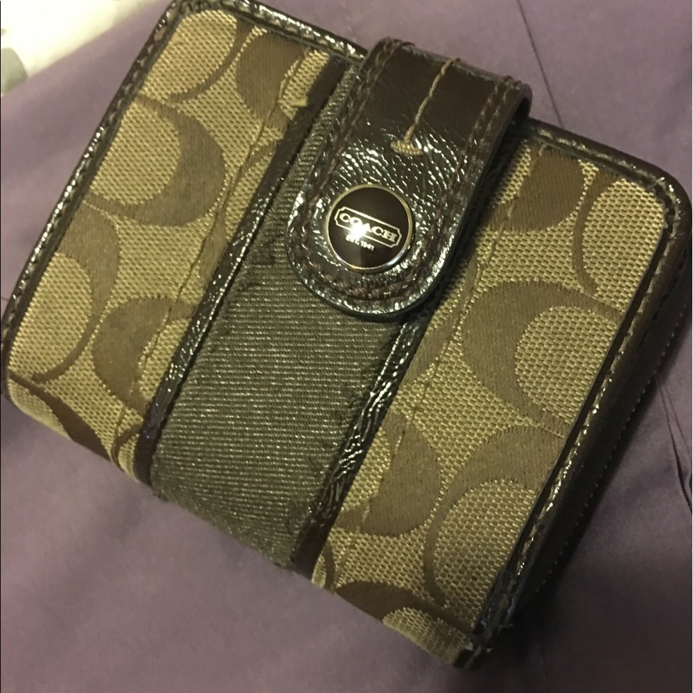 Authentic coach wallet