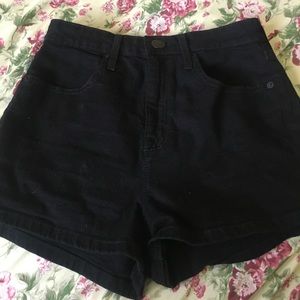 BDG high wasted black shorts