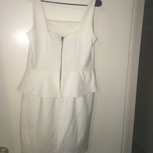 White Ruffle Dress