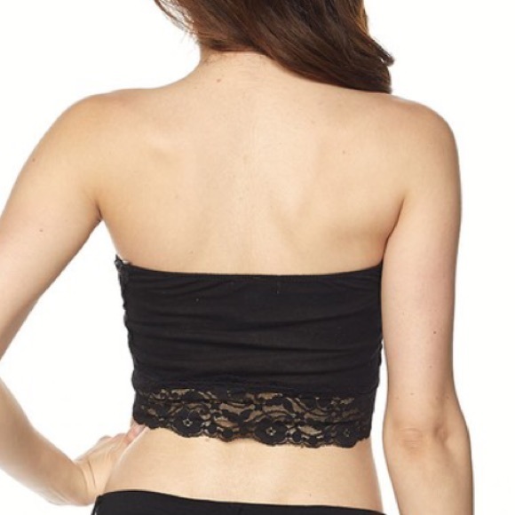 ❗️Last 1! M Coachella Black Lace Bandeau top - Picture 4 of 7