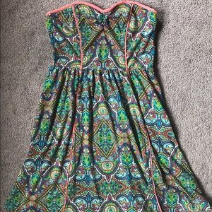 Strapless exhilaration dress