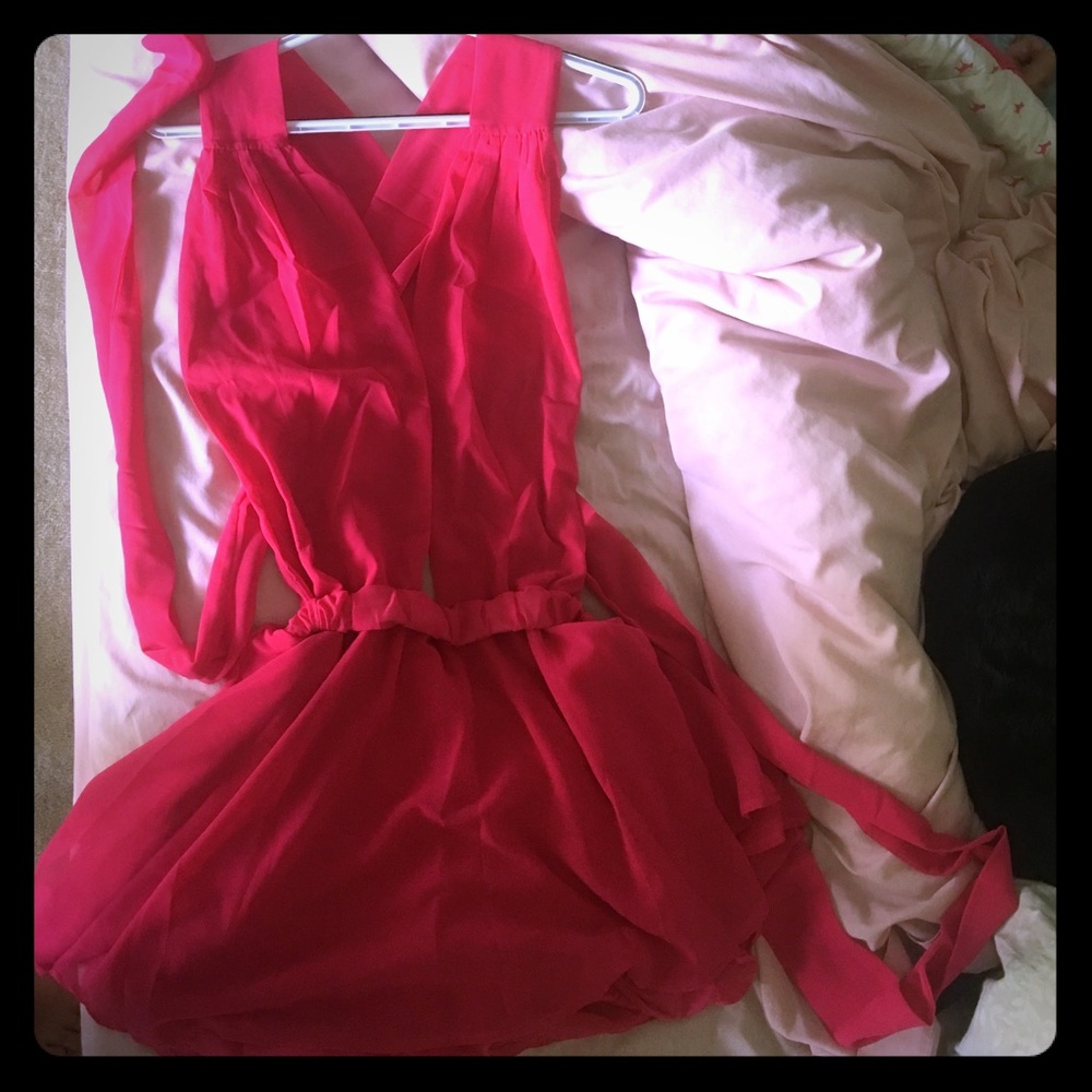 Hot Pink romper!