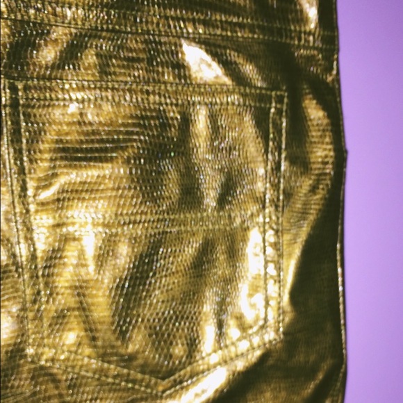 Girls croc/leather-look pants - Picture 3 of 4
