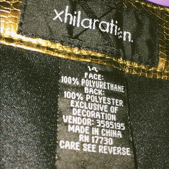 Girls croc/leather-look pants - Picture 4 of 4