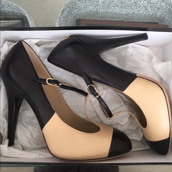 chanel t strap heels