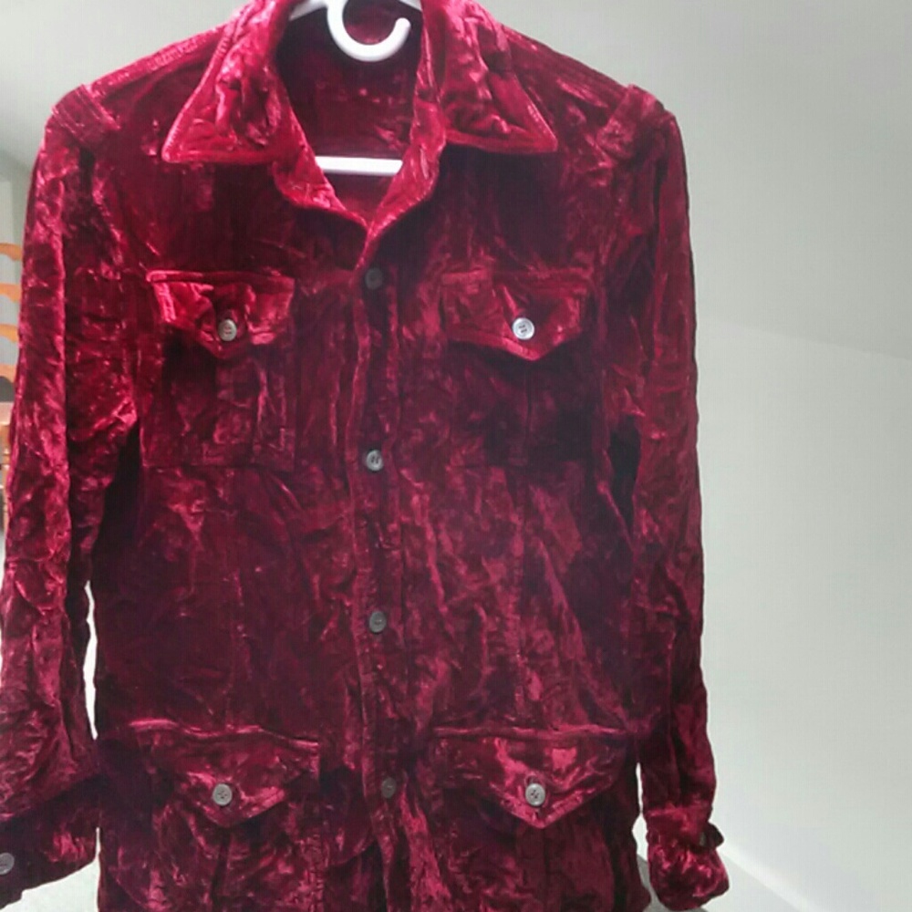 Crush Red Velvet Jacket